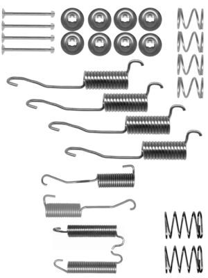 HELLA PAGID priedų komplektas, stabdžių trinkelės 8DZ 355 200-501